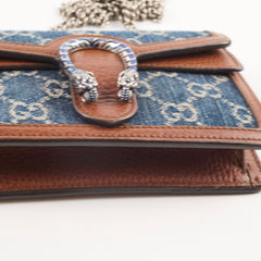 Gucci GG Denim Dionysus Super Mini Crossbody Bag