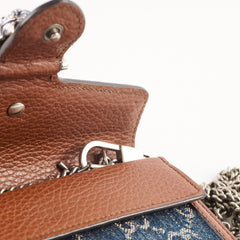 Gucci GG Denim Dionysus Super Mini Crossbody Bag