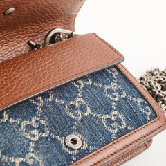 Gucci GG Denim Dionysus Super Mini Crossbody Bag
