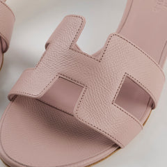 Hemes Oasis Sandals Rose Porcelaine Size 37.5