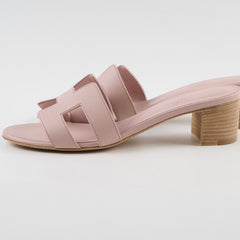 Hemes Oasis Sandals Rose Porcelaine Size 37.5