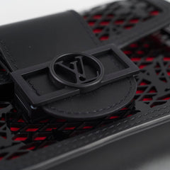 Louis Vuitton Lace Dauphine Chain Bag Black/Red