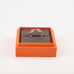 Hermes Chaine D'ancre Enchainee Ring Small Model Size 53