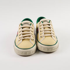 Gucci Women's Tennis 1977 Low - Top Sneaker Yellow/Green Size 37
