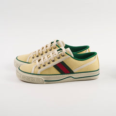 Gucci Women's Tennis 1977 Low - Top Sneaker Yellow/Green Size 37