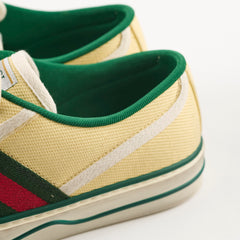 Gucci Women's Tennis 1977 Low - Top Sneaker Yellow/Green Size 37