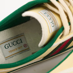 Gucci Women's Tennis 1977 Low - Top Sneaker Yellow/Green Size 37