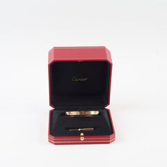 Cartier Love Bracelet Classic Model Size 18 Pink Gold
