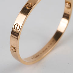 Cartier Love Bracelet Classic Model Size 18 Pink Gold