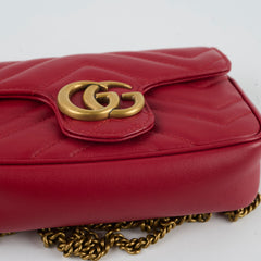 Gucci Supermini Marmont Red