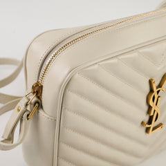 Saint Laurent Lou Camera Bag Ivory white