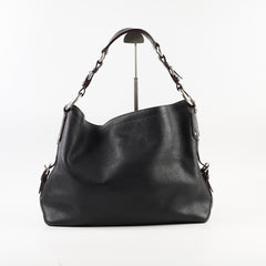 Prada Vitello Daino Hobo Bag Black