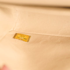 Chanel Medium/Large Caviar Double Classic Flap Beige