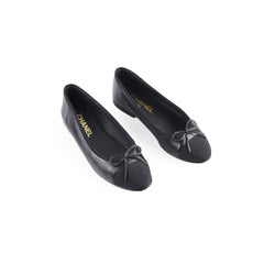 Chanel Ballet Flats Size 37 Black