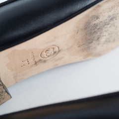 Chanel Ballet Flats Size 37 Black