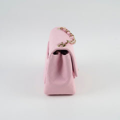 Chanel Lambskin Mini Square Light Pink Microchipped