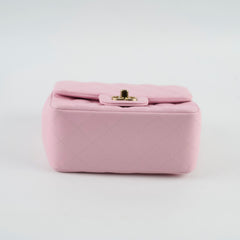 Chanel Lambskin Mini Square Light Pink Microchipped