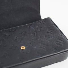 Louis Vuitton Pochette Felicie Empreinte Leather Black