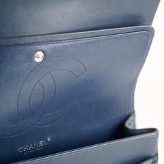 Chanel Jumbo Classic Double Flap Patent Dark Blue