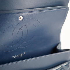 Chanel Jumbo Classic Double Flap Patent Dark Blue