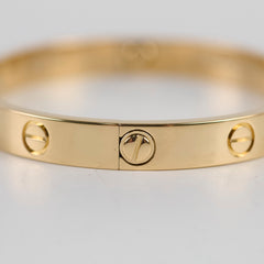 Cartier Classic Model Love Bracelet Gold Size 16