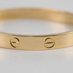 Cartier Classic Model Love Bracelet Gold Size 16