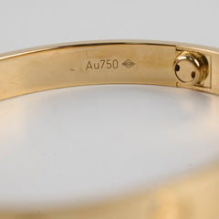 Cartier Classic Model Love Bracelet Gold Size 16