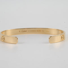 Cartier Love Open Cuff Bracelet Size 17 2022