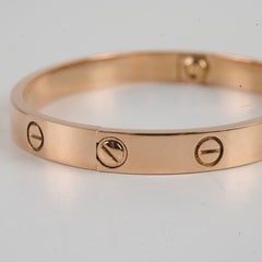Cartier Love Bracelet Classic Model Pink Gold Size 16