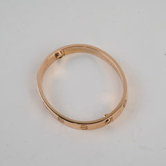 Cartier Love Bracelet Classic Model Pink Gold Size 16