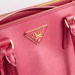 Prada Large Galleria Saffiano Leather Bag Pink