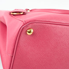 Prada Large Galleria Saffiano Leather Bag Pink