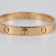 Cartier Classic Love Bracelet Size 16 Rose Pink Gold