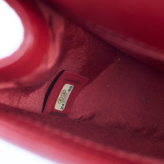 Chanel Chain Around Medium Boy Bag Red Lambskin GHW