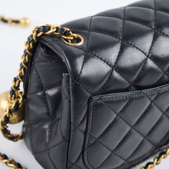 Chanel Pearl Crush Square Mini Black Lambskin GHW