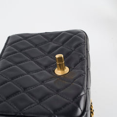 Chanel Pearl Crush Square Mini Black Lambskin GHW