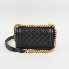 Chanel Small Caviar Black Boy Bag GHW 29 series