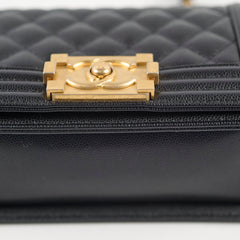 Chanel Small Caviar Black Boy Bag GHW 29 series