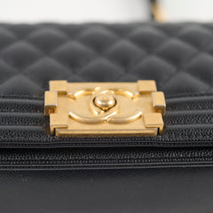 Chanel Small Caviar Black Boy Bag GHW 29 series