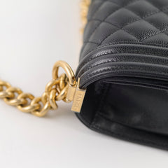 Chanel Small Caviar Black Boy Bag GHW 29 series