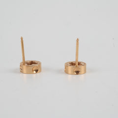 Louis Vuitton Fleur Stud Earrings Pink Gold