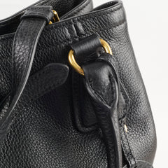 Prada Black Vitello Daino Tote