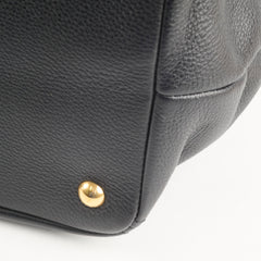 Prada Black Vitello Daino Tote