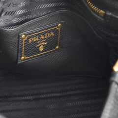 Prada Black Vitello Daino Tote