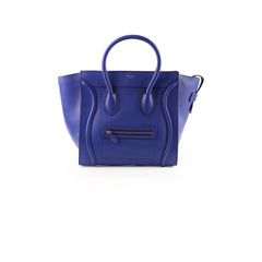 Celine Luggage Blue Mini