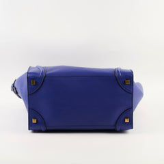 Celine Luggage Blue Mini
