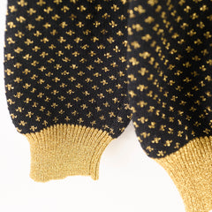 Gucci 'Guccy' Knit Wool Sweater Black/Gold Size M