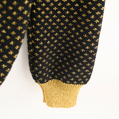 Gucci 'Guccy' Knit Wool Sweater Black/Gold Size M