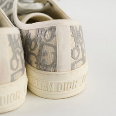 Dior Oblique Walk'n'Dior Sneakers Size 37 Grey Stone