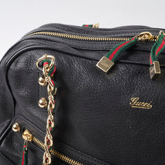 Gucci Capri Leather Shoulder Bag with Chain Strap